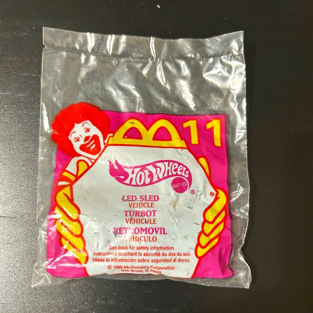 Vintage 1999 Hot Wheels McDonald's Happy Meal Toy
